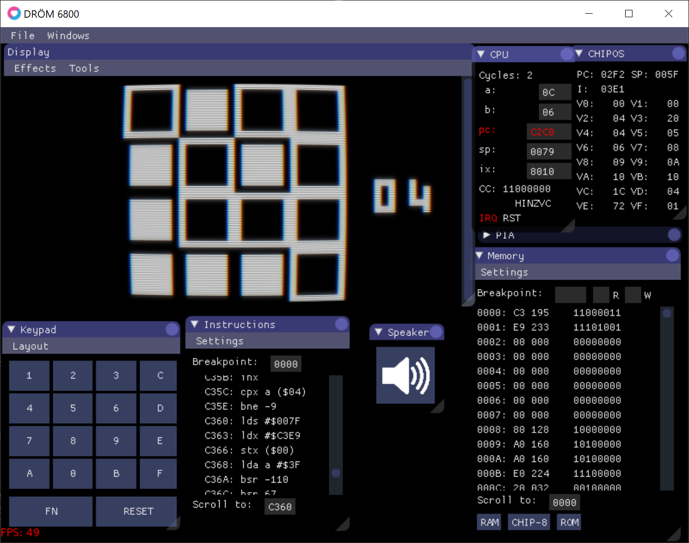 Mini Lights Out, working